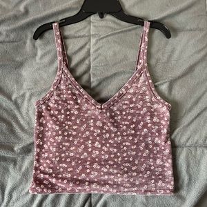 American Eagle Outfitters Pink Floral Tank